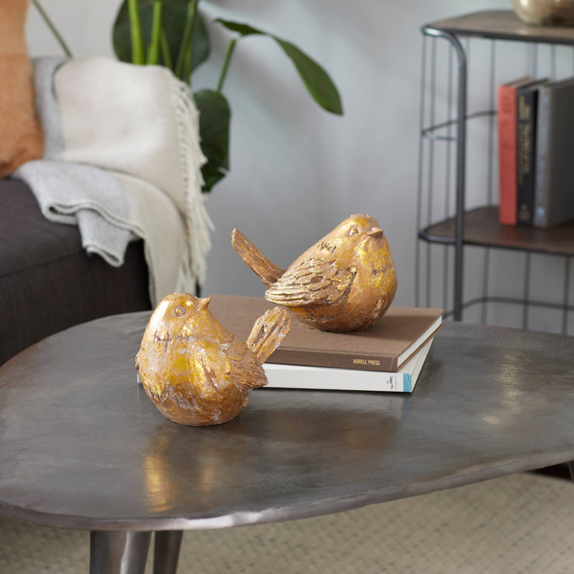 Farmhouse Polystone Bird Sculpture Set
